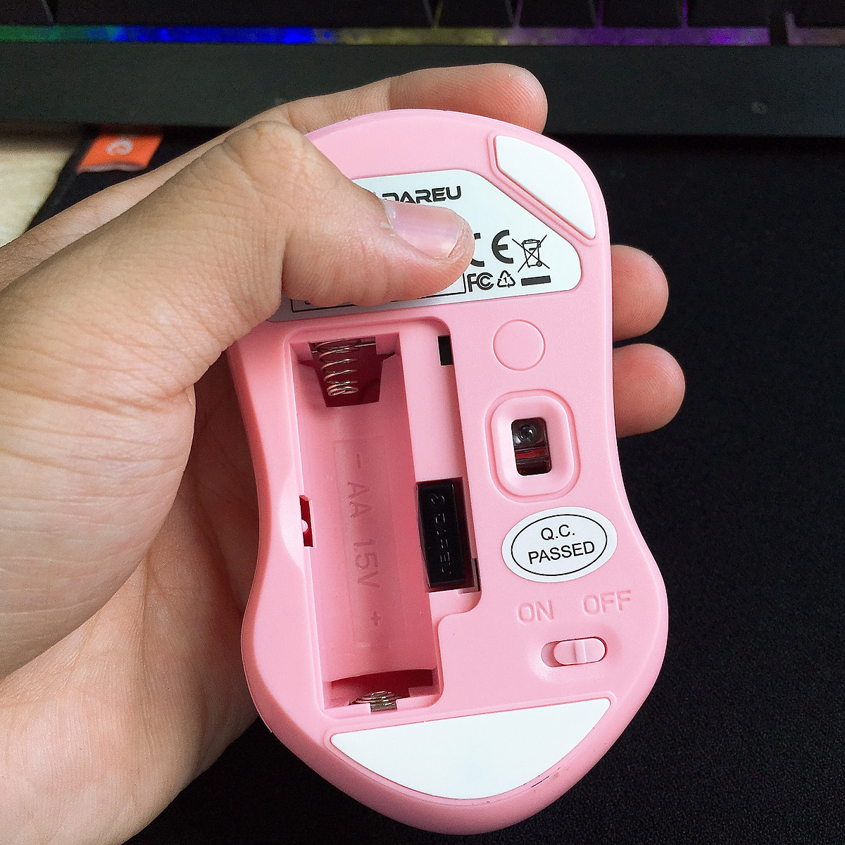 Chuột không dây, chuột văn phòng Dareu LM115G sử dụng liên tục thời gian dài - Hàng chính hãng