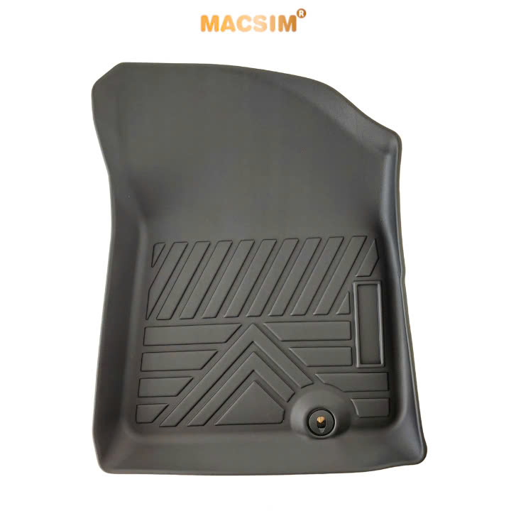 Thảm lót sàn 1 lớp sd3 Kia Rondo Nhãn hiệu Macsim - chất liệu TPE thương hiệu Macsim màu đen