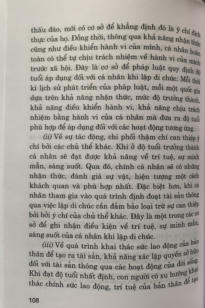 Di chúc và điều kiện có hiệu lực của di chúc