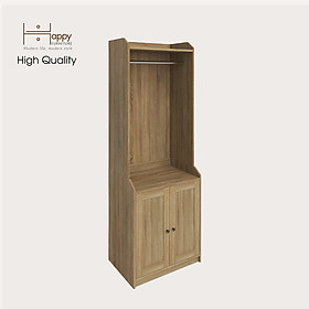 [Happy Home Furniture] CANA,  Tủ treo quần áo - 2 cửa mở,  70cm x 46cm x 199cm ( DxRxC), TCM_003