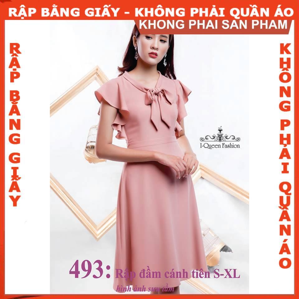 Rập giấy A0 đầm nữ mã 493 (BẢN VẼ)