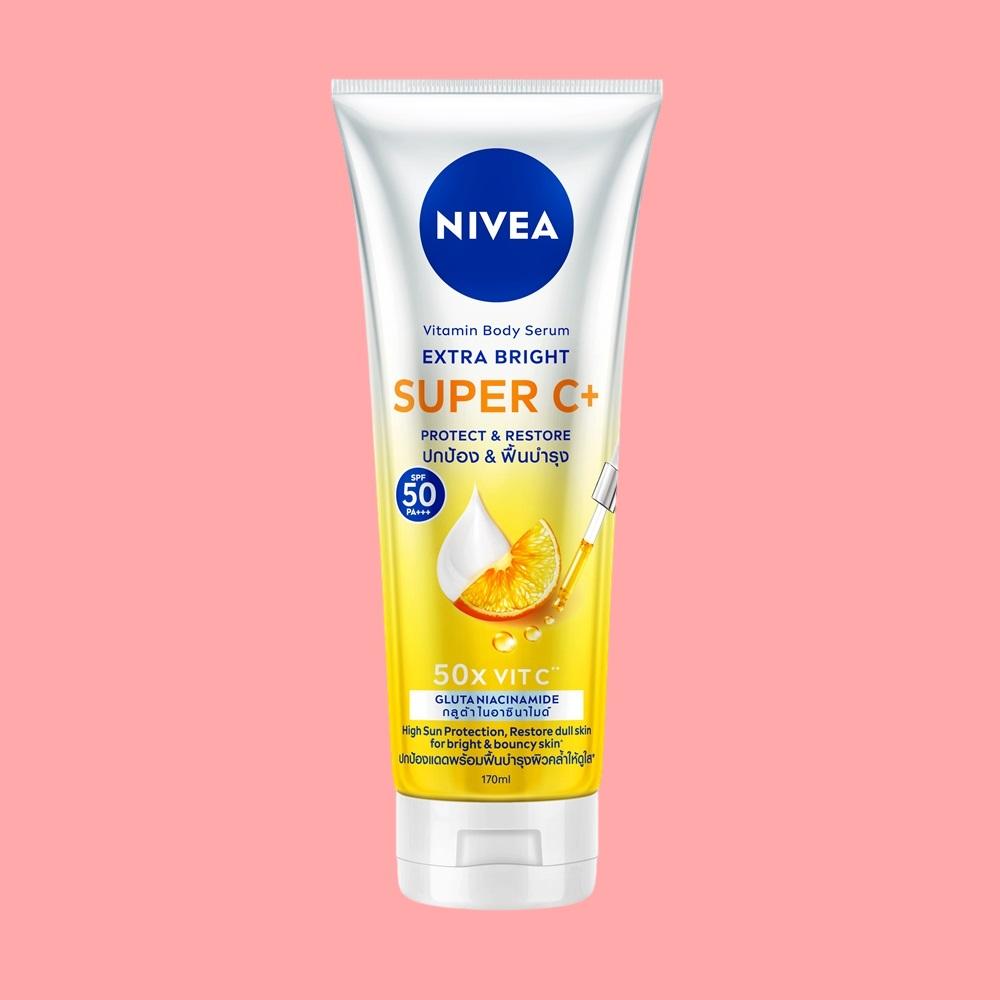 Tinh Chất Dưỡng Thể Nivea Vitamin Body Serum Extra Bright Super C+ 170ml