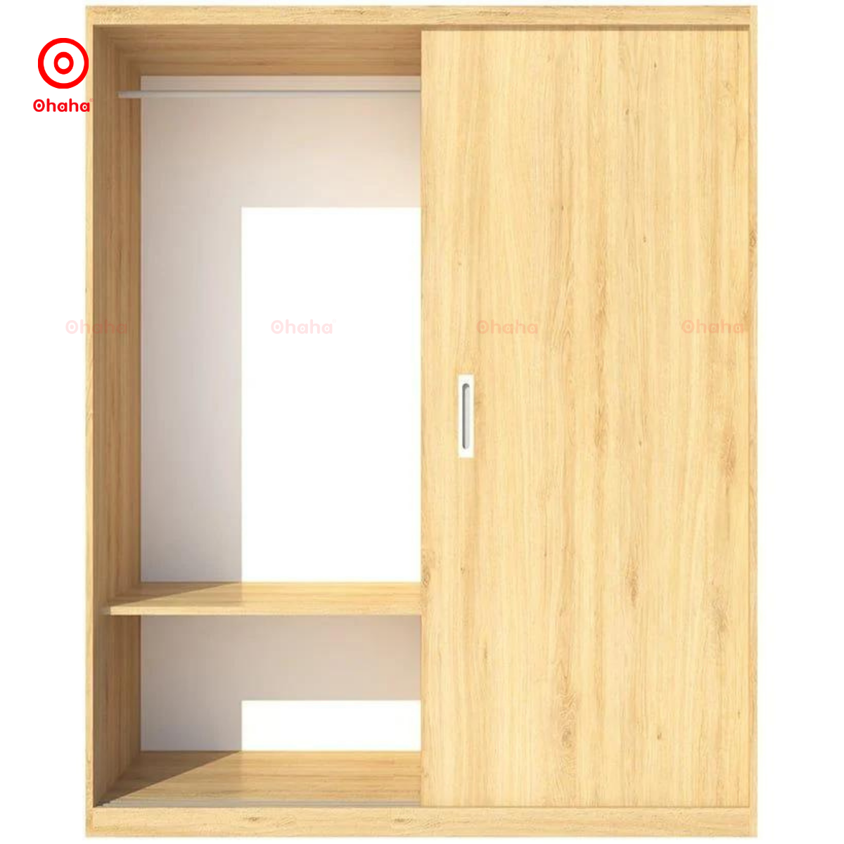 TỦ QUẦN ÁO GỖ CÔNG NGHIỆP CỬA LÙA OHAHA - CL019