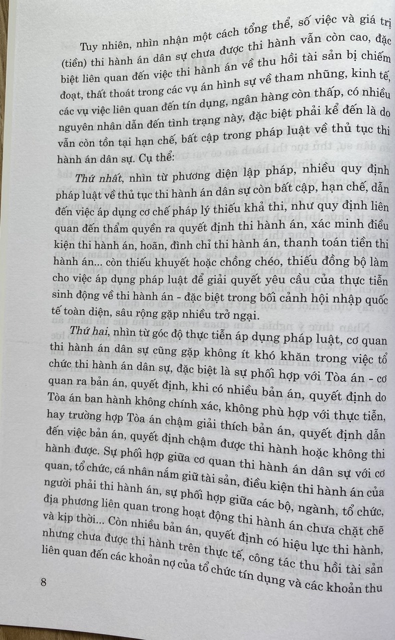 Pháp luật về thủ tục thi hành án dân sự