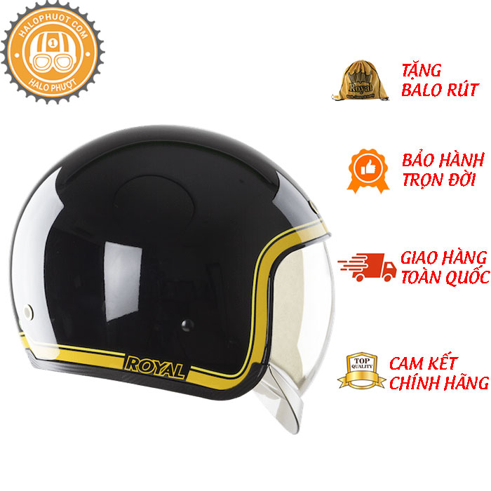 Nón bảo hiểm 3/4 đầu Royal M139 Design V10