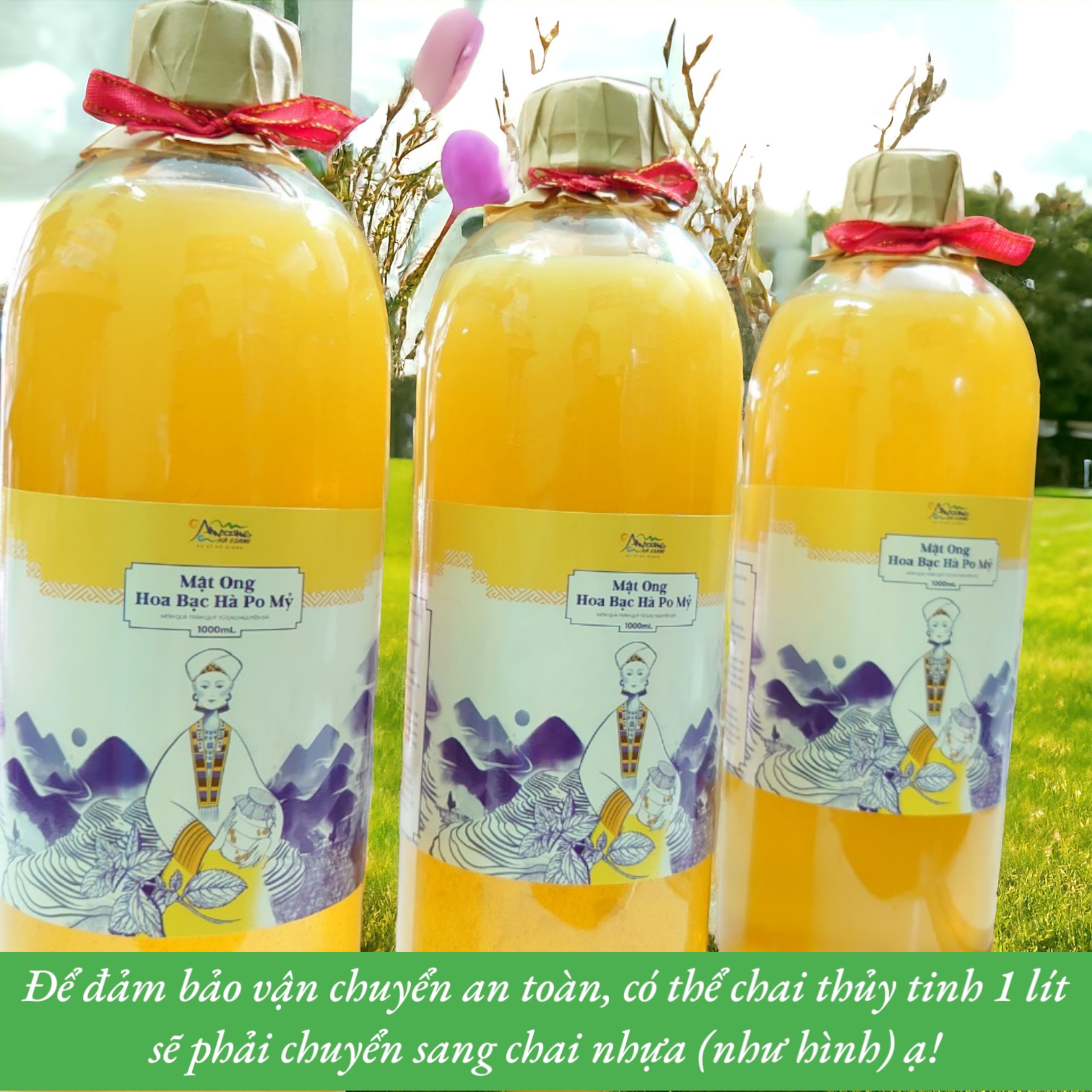 MẬT ONG BẠC HÀ VIETGAP CHÍNH HÃNG 350ML, MẬT ONG BẠC HÀ PO MỶ OCOP HÀ GIANG NGUYÊN CHẤT