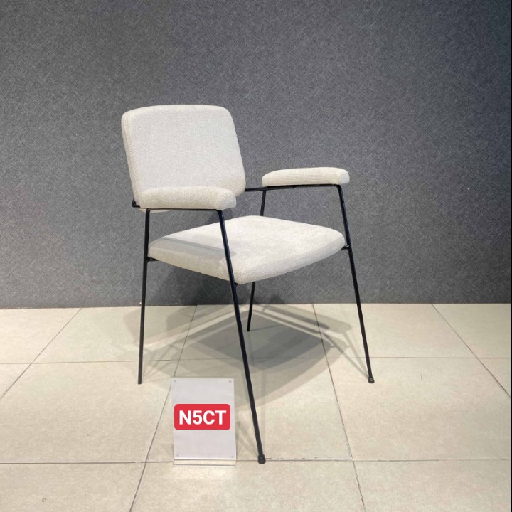 Ghế ngồi phòng ăn Juno Sofa N5CT kiểu decor chân sắt