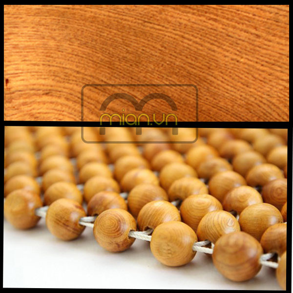 Lót ghế ô tô hạt gỗ Pơ MU ( hình thật )