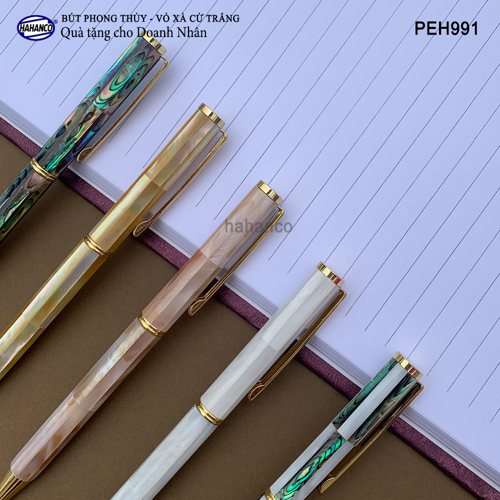 Bút ký phong thủy khảm ốc biển cao cấp (Đủ màu) Món quà vô giá đầy ý nghĩa (PEH991) Đem lại may mắn, tài lộc cho người sở hữu - HAHANCO