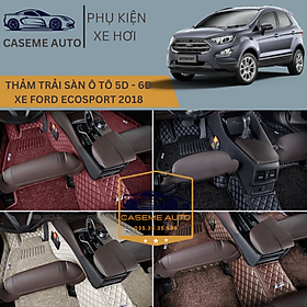 [FORD ECOSPORT] Thảm Trải Sàn, Lót Sàn Ô Tô 5D 6D Thiết Kế Theo Xe FORD ECOSPORT 2018 Chống Nước, Không Mùi - MẪU QUẢ TRÁM - Hàng Chính Hãng