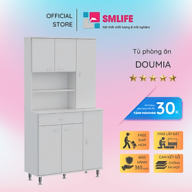 Tủ nhà bếp bằng gỗ thiết kế đơn giản SMLIFE Doumia