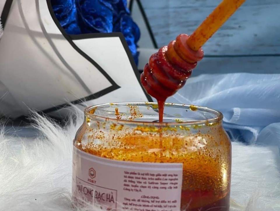 SAFFRON MẬT ONG BẠC HÀ OCOP HÀ GIANG CHÍNH HÃNG, MẬT ONG BẠC HÀ SAFFRON VIETGAP CHÍNH HÃNG HÀ GIANG
