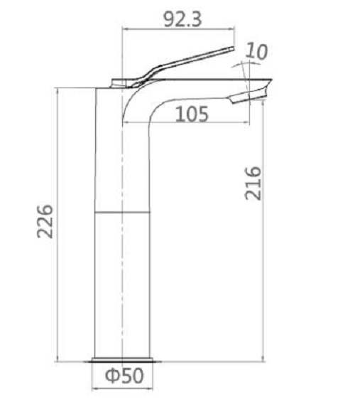 Bộ vòi lavabo cao nóng lạnh ATMOR AT90913A (HÀNG CHÍNH HÃNG)