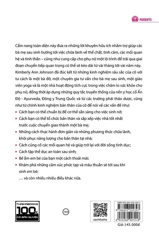 Suối Nguồn Tươi Trẻ Cho Mẹ Sau Sinh