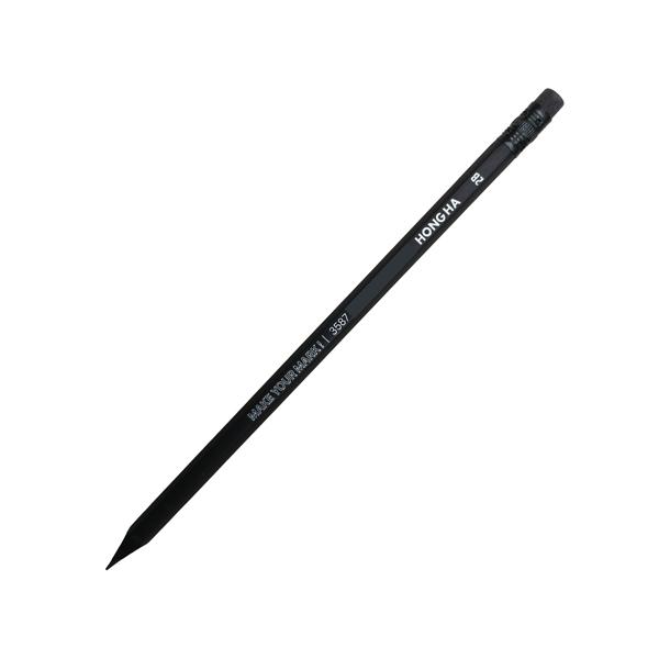 Bút Chì Gỗ Đen 2B Có Tẩy - Hồng Hà 3587