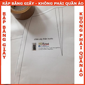 Rập chân váy mã 1070 (BẢN VẼ)