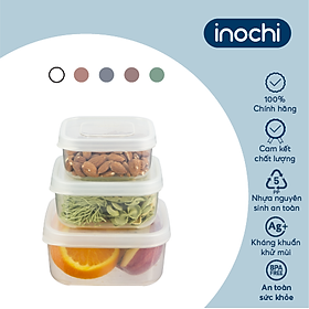 Bộ 3 hộp thực phẩm vuông Hokkaido 50010002000ml