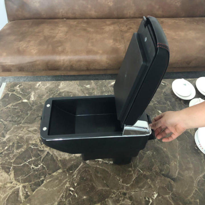 Hộp tỳ tay ô tô, xe hơi cao cấp DUSB-SZK tích hợp 7 cổng USB dùng cho xe Suzuki Swift, kích thước đế ốp vào 7*7cm, rất chắc chắn mà không phải chế khoét đục đẽo đến nguyên bản của xe