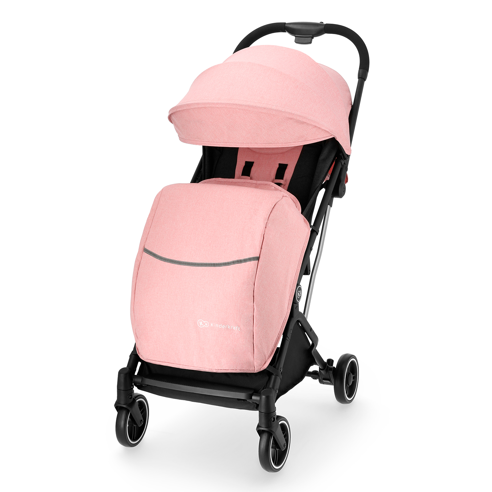Xe đẩy Kinderkraft INDY cho bé từ 0 tháng tuổi đến 15kg - Màu Hồng - Hàng chính hãng