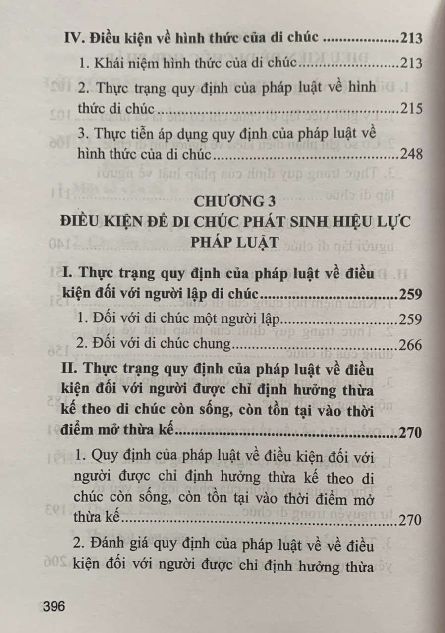 Di chúc và điều kiện có hiệu lực của di chúc