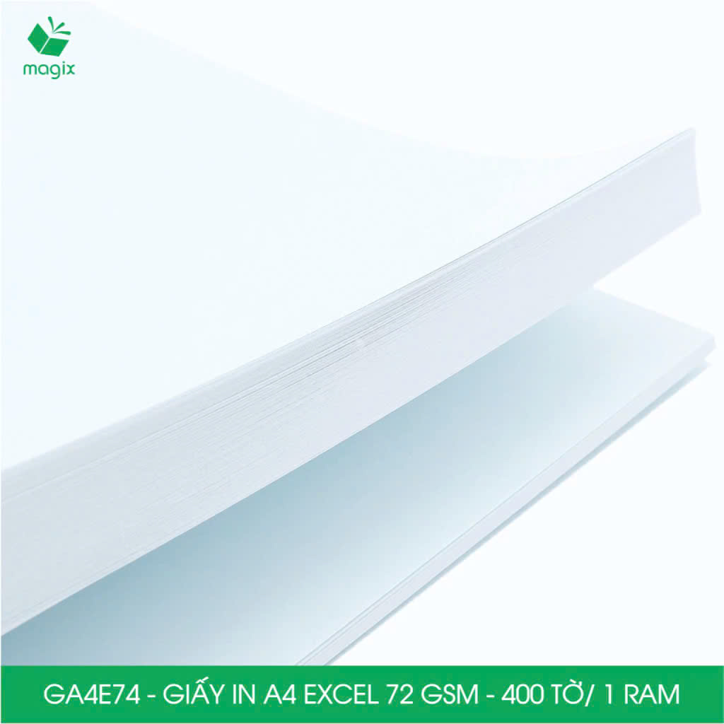 Combo 2 ram Giấy in đơn hàng A4 Excel 72 gsm - Giấy photo A4 giấy in văn phòng