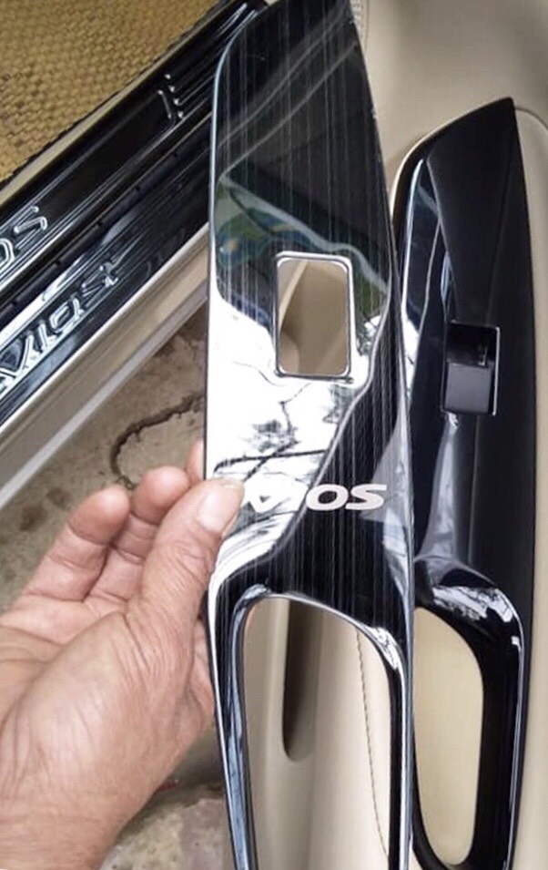Ốp trang trí nội thất TOYOTA VIOS 2019-2020-2021 số sàn bộ 5 chi tiết