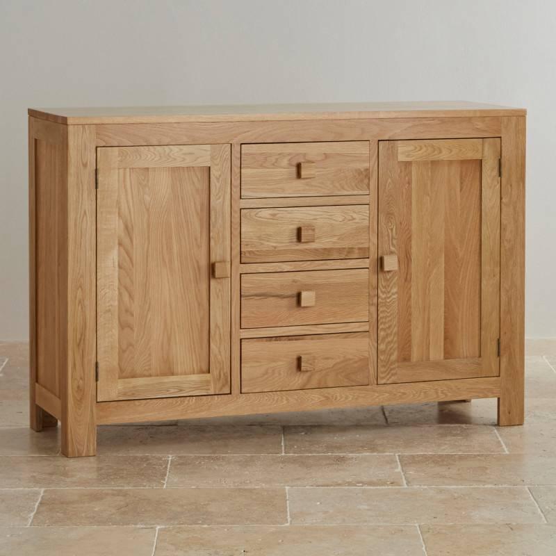 Tủ Chén Thấp Oakdale Lớn Gỗ Sồi Ibie DSCSLDALO (135 x 42 cm)