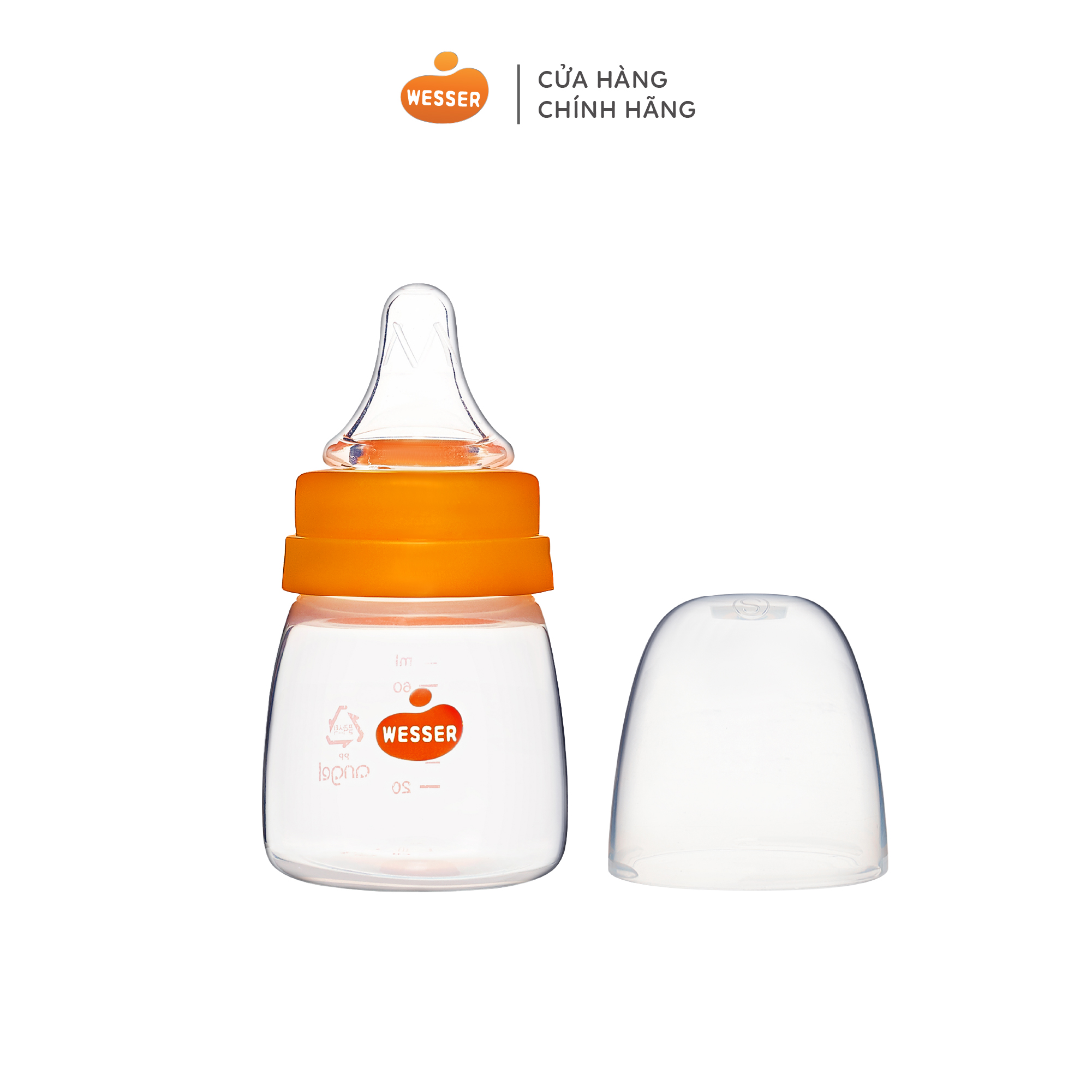 Bình sữa cổ hẹp PP Wesser 60ml/140ml/250ml