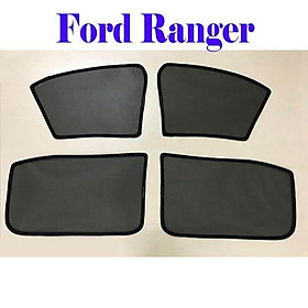 Bộ rèm chắn nắng vải lưới dành cho xe FORD RANGER 2016-2021 có gắn nam châm hút