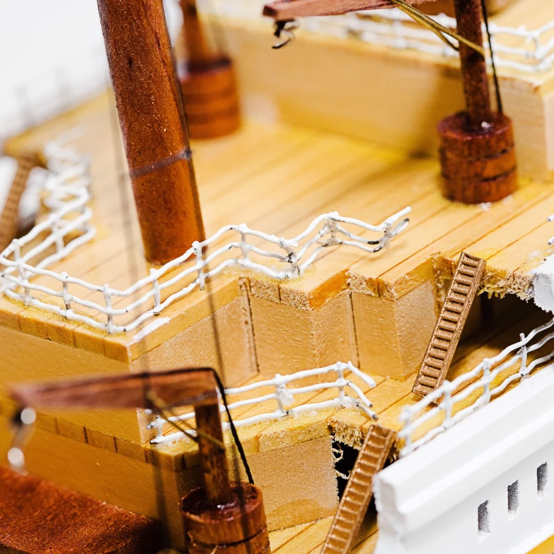 Mô hình Du thuyền HMS TITANIC cao cấp, mô hình gỗ tự nhiên, sang trọng lắp ráp sẵn 1st FURNITURE