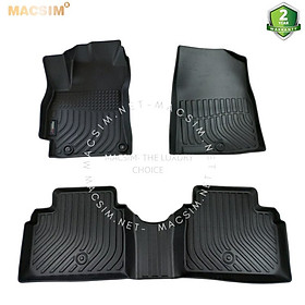 Thảm lót sàn xe ô tô Hyundai Elantra 2023+ sd Nhãn hiệu Macsim chất liệu nhựa TPE cao cấp màu đen