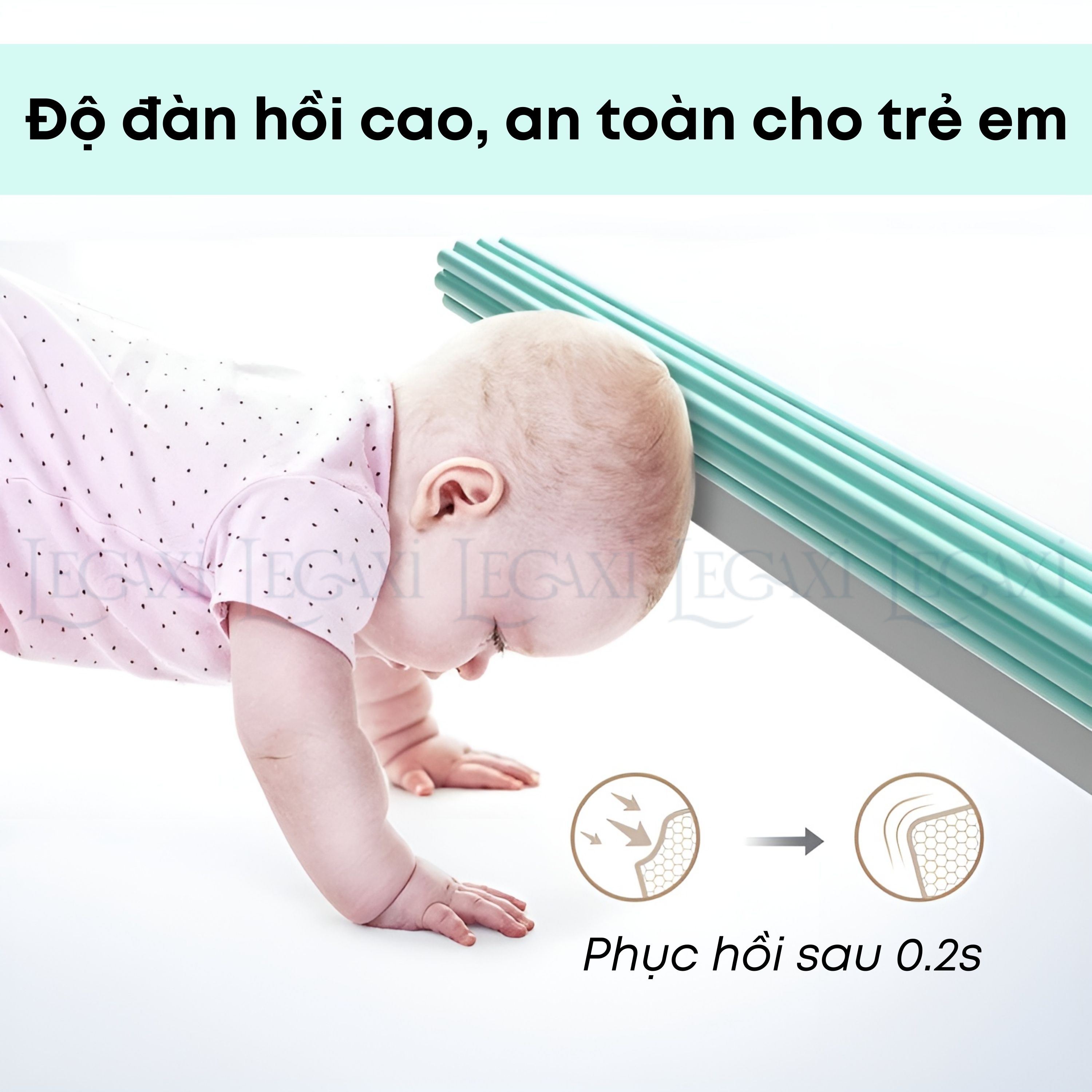 Cuộn Xốp Dài 2 Mét Bọc Cạnh Bàn Chữ U-W-V, Miếng Dán Bịt Góc Tường Chống Va Chạm An Toàn Cho Bé Legaxi
