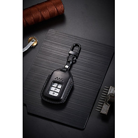 Bao da ép phom handmade chìa khóa xe ô tô Honda CRV HRV CIVIC CITY 2,3,4,5,6 nút bấm da bò giá tận xưởng (có bán sỉ ) - hàng chính hãng