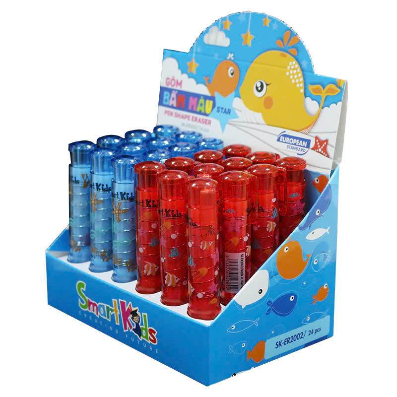 Gôm Bấm Màu Ngôi Sao Smart Kids SK-ER2002 (giao màu ngẫu nhiên)