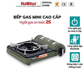 Bếp Gas Mini Cao Cấp NaMilux NH-P3320PF│Van Ngắt Gas An Toàn 2 Cấp│Công Suất 2.6 Kw (2.200 kcal/giờ)│Hàng Chính Hãng