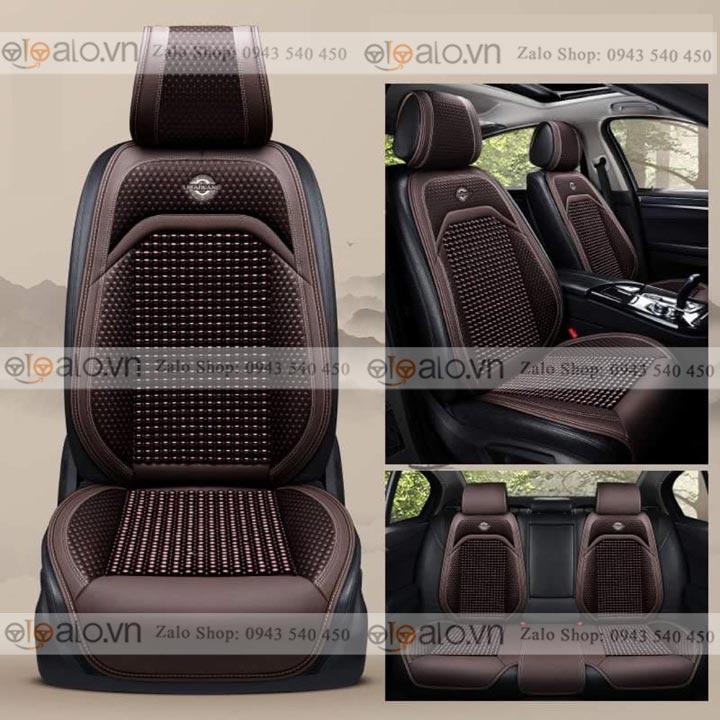 Áo trùm lót bọc ghế da xe ô tô Daewoo Matiz da hạt gỗ tự nhiên CAO CẤP