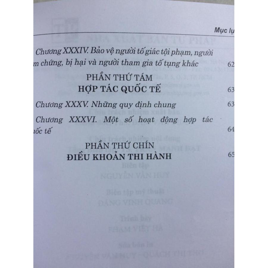 Những nội Dung mới của Bộ Luật Tố Tụng hình sự năm 2015