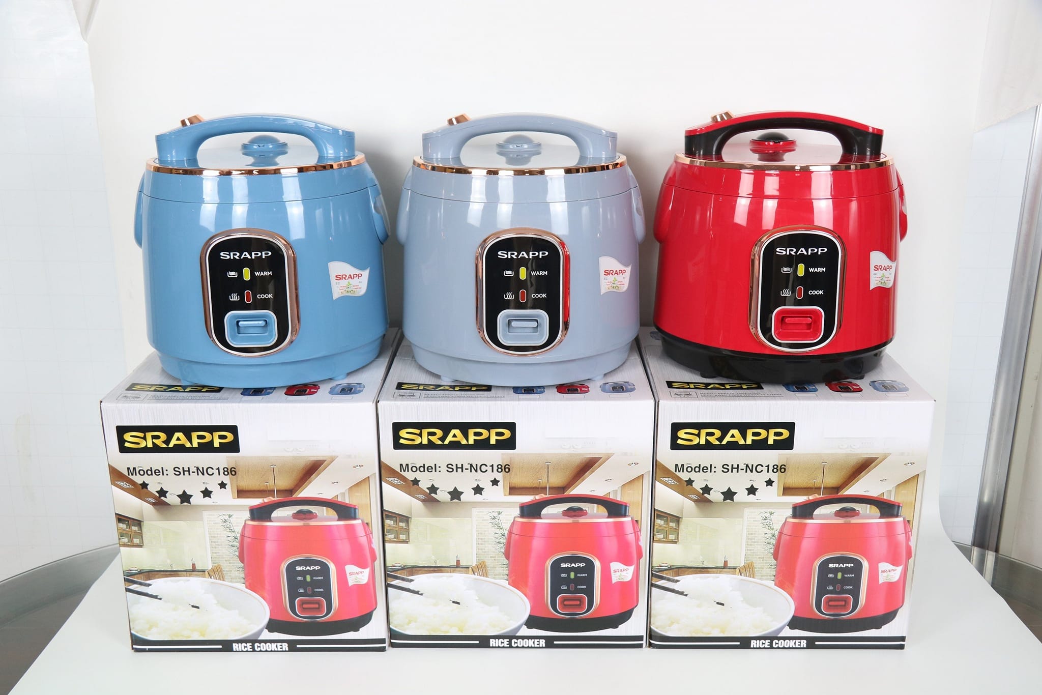 Nồi Cơm Điện SRAPP SH-NC108 1 Lít - Màu Ngẫu Nhiên - Hàng Chính Hãng