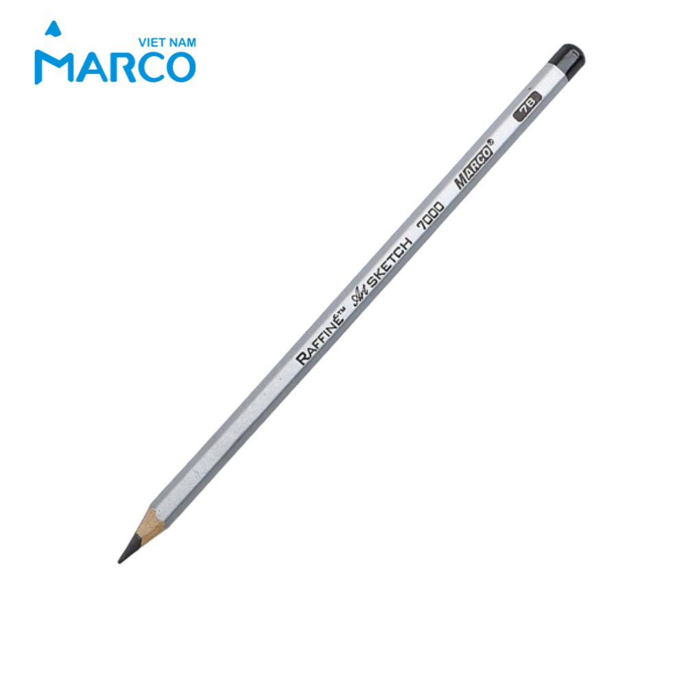Combo 6 Bút Chì Sketch Marco Lõi F dùng vẽ Sketch Art , vẽ phác thảo chuyên nghiệp 7000-12CB