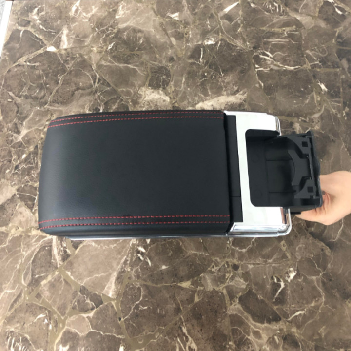 Hộp tỳ tay ô tô, xe hơi cao cấp DUSB-SZK tích hợp 7 cổng USB dùng cho xe Suzuki Swift, kích thước đế ốp vào 7*7cm, rất chắc chắn mà không phải chế khoét đục đẽo đến nguyên bản của xe