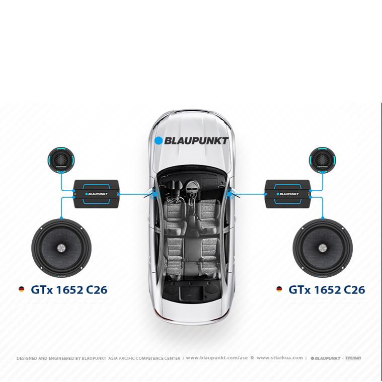Với Loa cánh 2 way Blaupunkt GTX 1652 C26 2-way component Speakers hàng Đức từ 1924