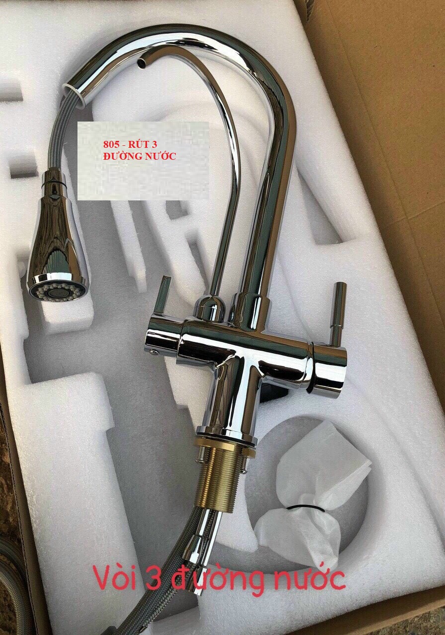 VÒI RỬA BÁT 3 ĐƯỜNG NƯỚC GROVES CAO CẤP 805-2