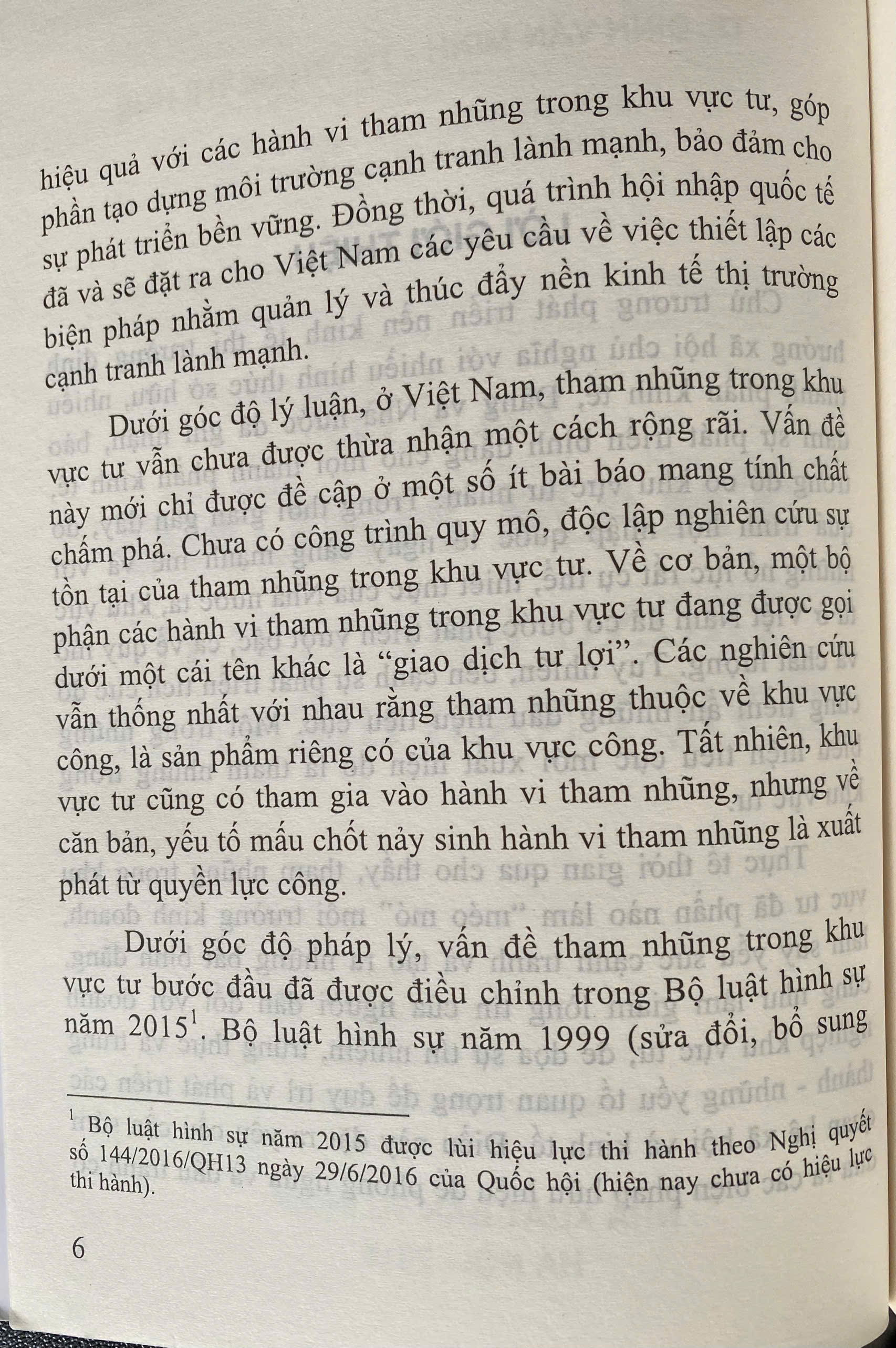 Vấn Đề Tham Nhũng Trong Khu Vực Tư Ở Việt Nam Hiện Nay