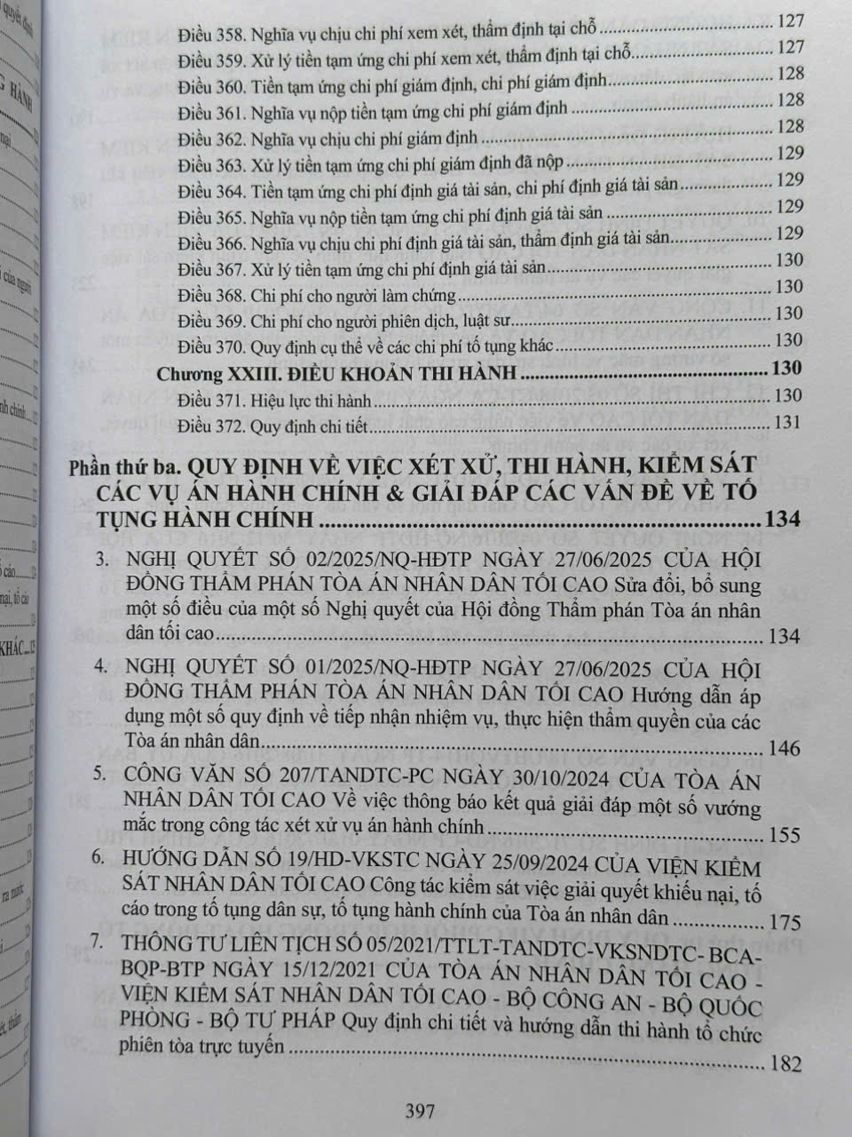 Sách Luật Tố Tụng Hành Chính năm 2015 sđ, bs năm 2025 và Các Văn Bản Hướng Dẫn Thi Hành (V2595D)