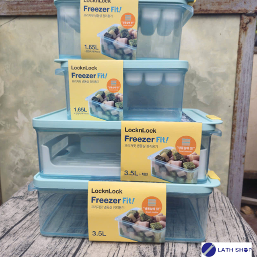Hộp Nhựa LocknLock Freezer Fit Hàn Quốc Bảo Quản Thực Phẩm, Trữ Đông, Tiết Kiệm Diện Tích- Hàng Chính Hãng