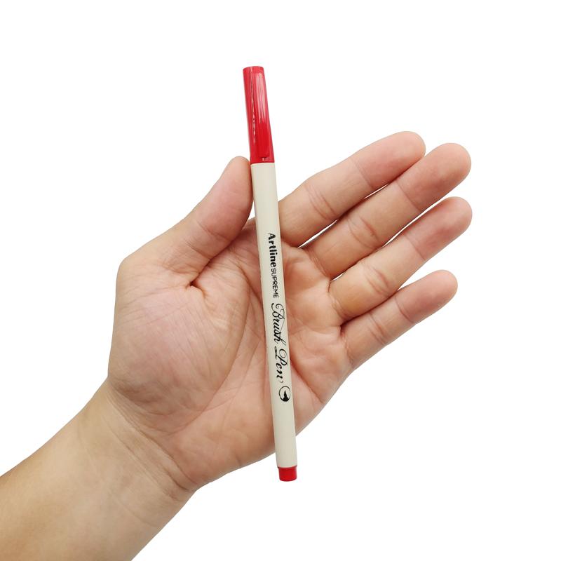 Bút Lông Đầu Cọ Artline Supreme Brush Pen EPFS-F - Màu Đỏ