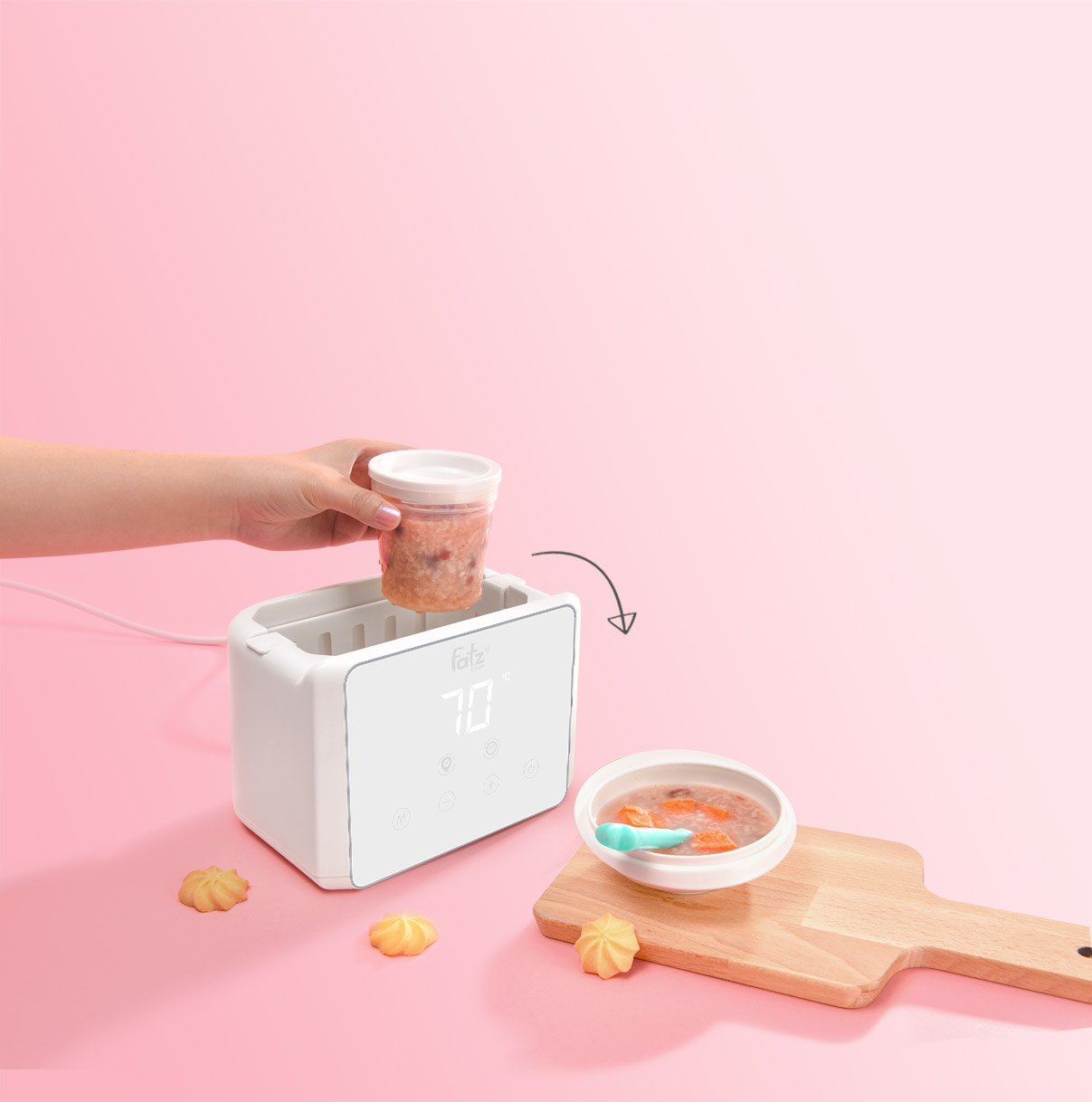 MÁY HÂM SỮA TIỆT TRÙNG ĐIỆN TỬ FATZBABY DUO 3- FB3093VN