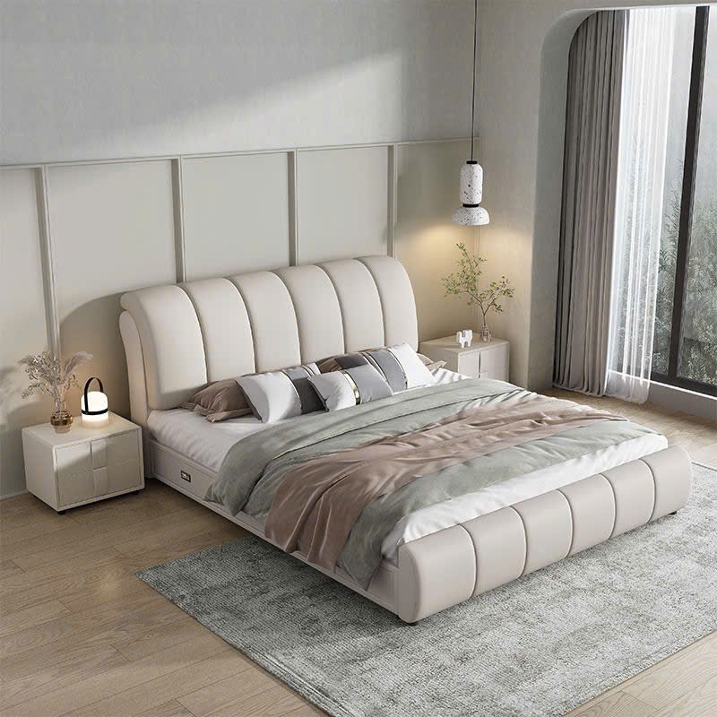 Giường ngủ bọc nệm kèm hộc kéo Juno sofa HLMCT lựa chọn màu KT 1m6/1m8