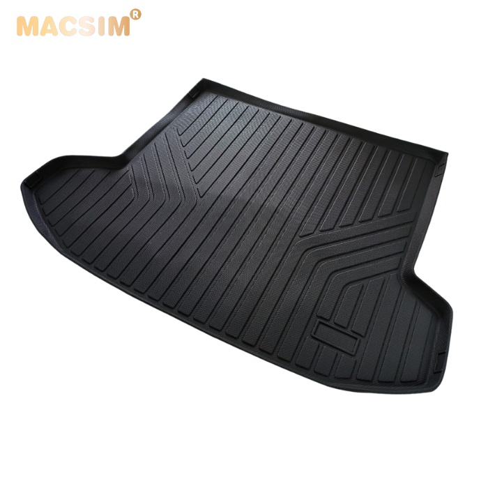Thảm lót cốp sd xe ô tô Kia Sportage 2022-2024 nhãn hiệu Macsim chất liệu TPE cao cấp màu đen