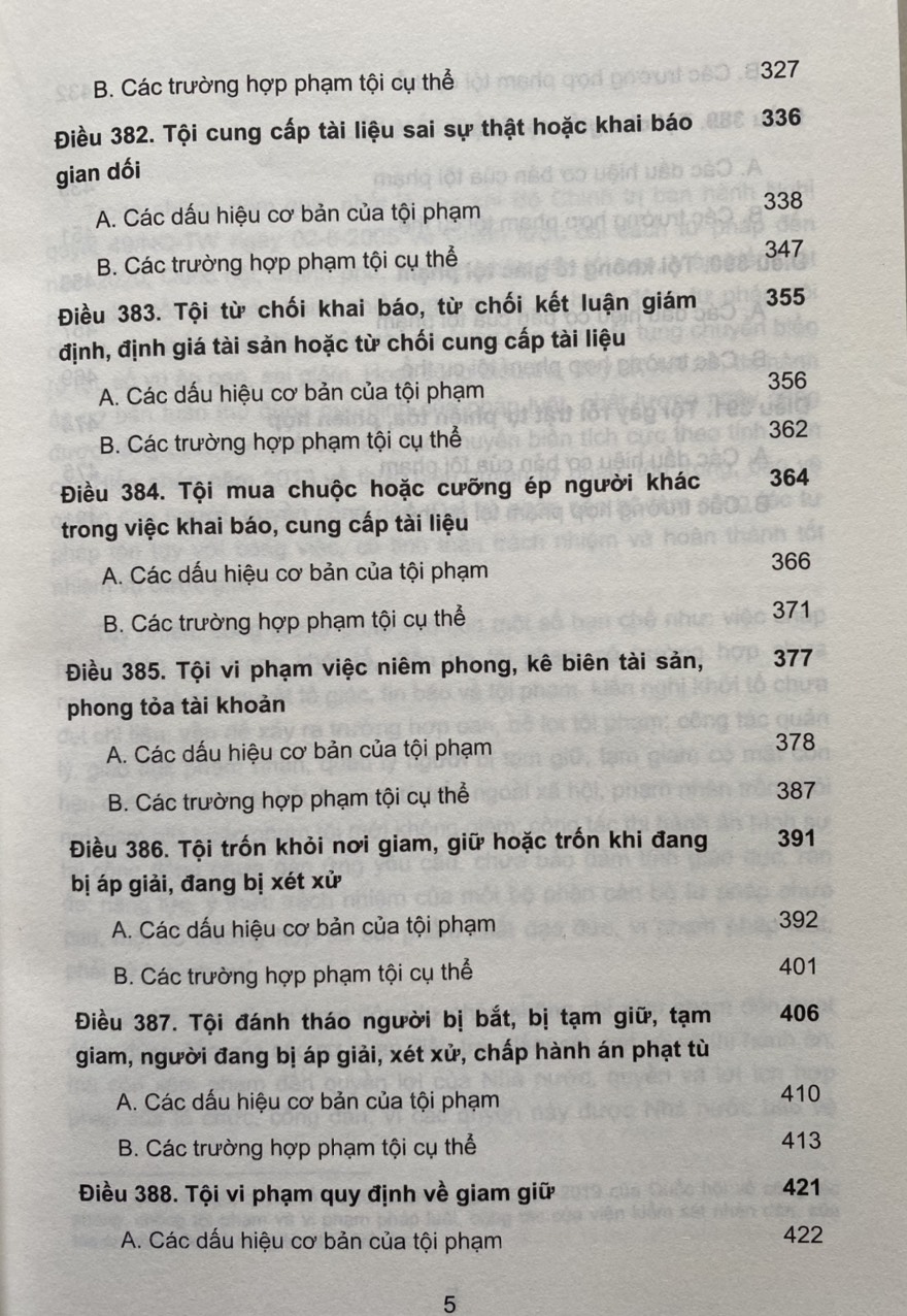 Bình Luận Khoa Học Bộ Luật Hình Sự năm 2015 ( Phần Thứ Hai – Các Tội Phạm ) Chương XXIV Các Tội Hoạt Động Tư Pháp